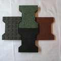Pavement rubber bricks