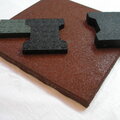 Pavement rubber bricks